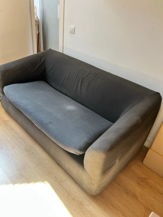 Sofá Cama Plegable Negro Meral