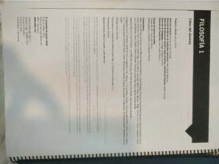 Filosofía 1 Bachillerato