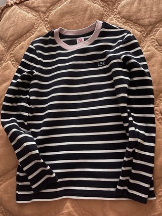 Jersey Lacoste Live Rayas Azul y Blanco