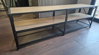 Mueble TV estilo industrial madera y metal