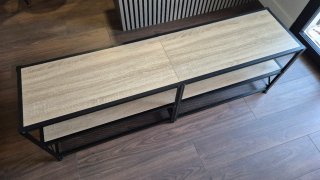 Mueble TV estilo industrial madera y metal