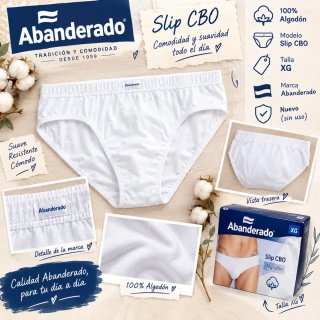 Slip CBO Abanderado Blanco Talla XG