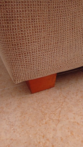 Sofá 3 plazas tela beige