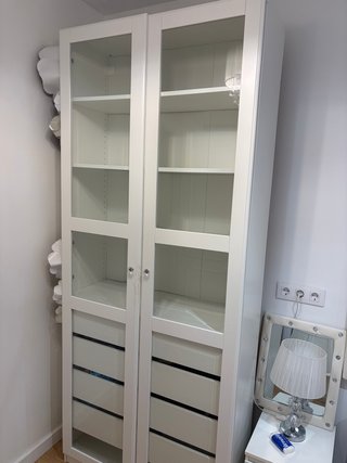 Vitrina Ikea PAX Blanca con Cajones
