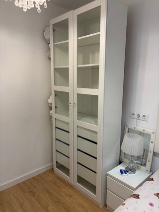 Vitrina Ikea PAX Blanca con Cajones