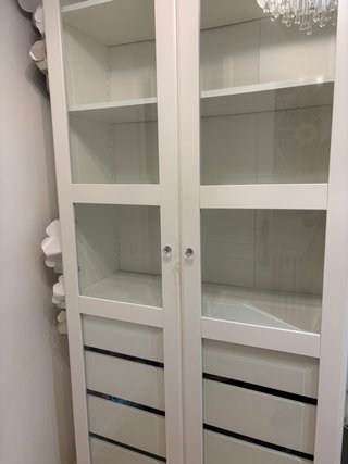 Vitrina Ikea PAX Blanca con Cajones