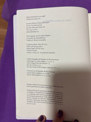 Sota la sorra d'Egipte