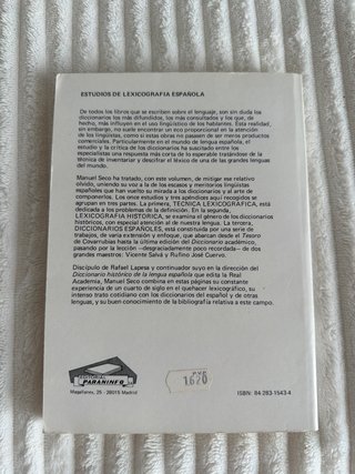 Estudios de Lexicografía Española