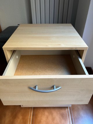 Mesilla Auxiliar Cajonera Madera con ruedas