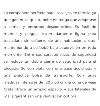 Cuna de viaje Asalvo + colchón