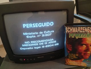 Perseguido VHS 1° edición videoclub