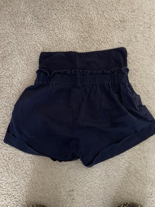Pantalón corto premamá azul