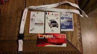 Citroën wrc rally team Racing Lanyard e Pass vip