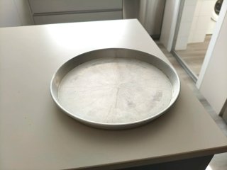 Molde para tarta metálico
