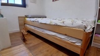 Cama apilable Ikea madera