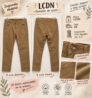 Pantalón de vestir LCDN Talla 48