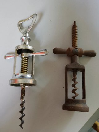 Set di 2 cavatappi vintage