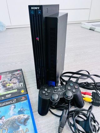 Consola Playstation 2 Nera + 4 Giochi + Controller