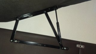 Cama Canapé + Cabecero Tapizado Negro+ colchon