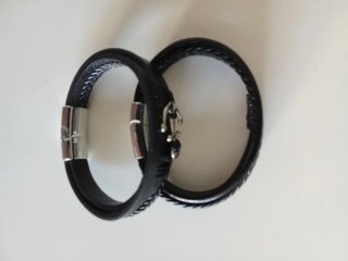 2 Pulseras de Hombre de Cuero