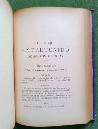 El viaje entretenido. Agustín de Rojas. 1901