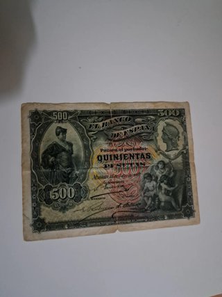Billete 500 Pesetas 1907