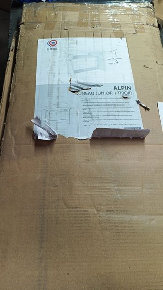 Escritorio juvenil blanco 101x50x77 cm