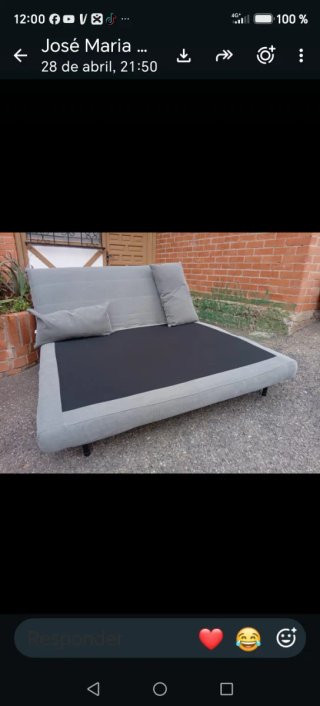 Sofá cama gris Maison Dumon