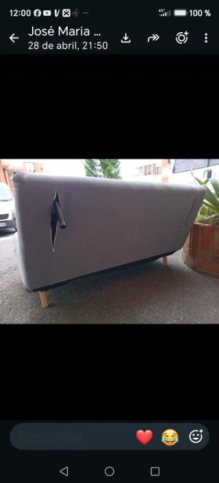 Sofá cama gris Maison Dumon