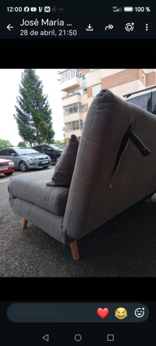 Sofá cama gris Maison Dumon