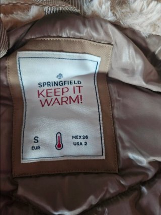 Chaqueta de plumas de Invierno Beige