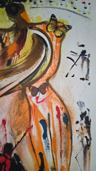Salvador Dali. Litografía "Bullfighter" de 1972