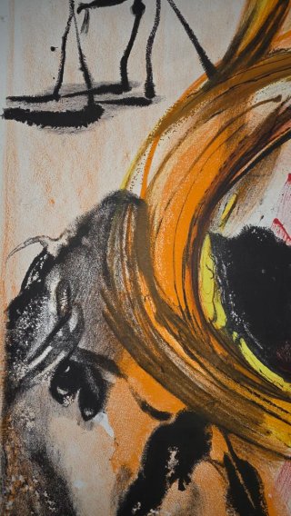 Salvador Dali. Litografía "Bullfighter" de 1972