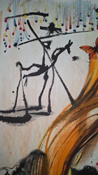 Salvador Dali. Litografía "Bullfighter" de 1972