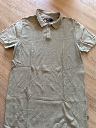 Camisa Polo Massimo Dutti Verde Oliva Talla M