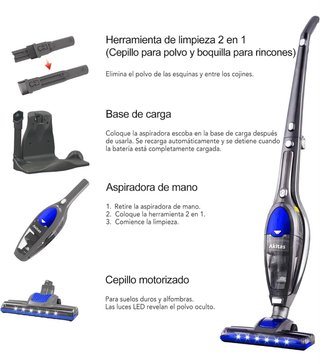 Aspiradora Akitas U10A 2 en 1 sin cable