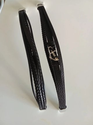 2 Pulseras Hombre Cuero Cierre Magnético