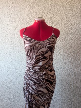 Vestido Efecto Liquid Estampado