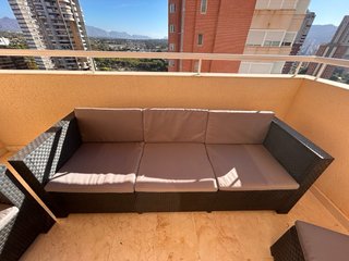 Conjunto Muebles Terraza Ratán Negro