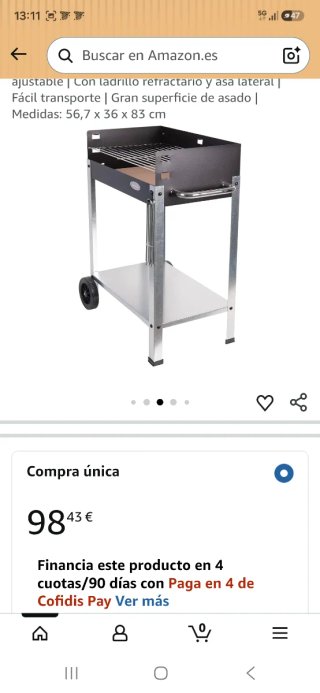 Barbacoa con ladrillo refractario