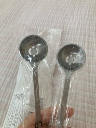 Set de 2 Cucharas Medidoras de Metal