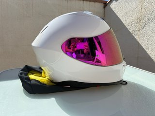 Casco Moto Nuevo con Auriculares y 2 Visores