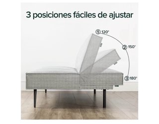 Sofá Cama Click Clack Gris