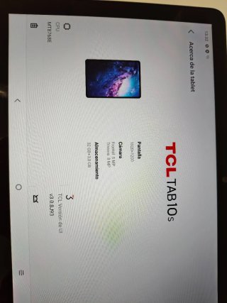 Tablet TCL Tab 10s Negra