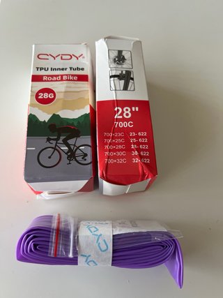 2 Cámaras de TPU para Bicicleta de Carretera