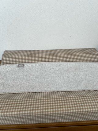 Cambiador bebé estampado cuadros