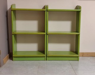 Estantería de Madera de pino color verde