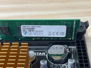 Placa Base Biostar A68N-2100K con 4GB RAM