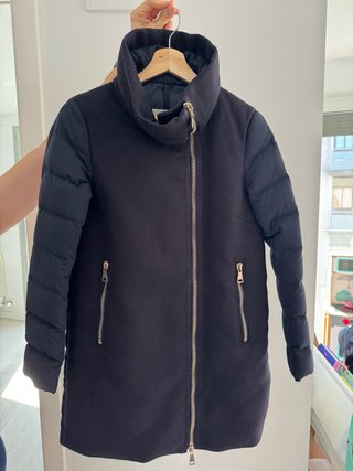 Abrigo Plumas Moncler original azul marino
