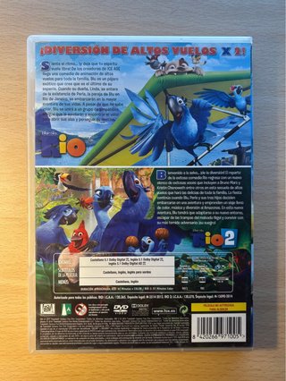 DVD Río 1 y 2 (Blue Sky Studios)